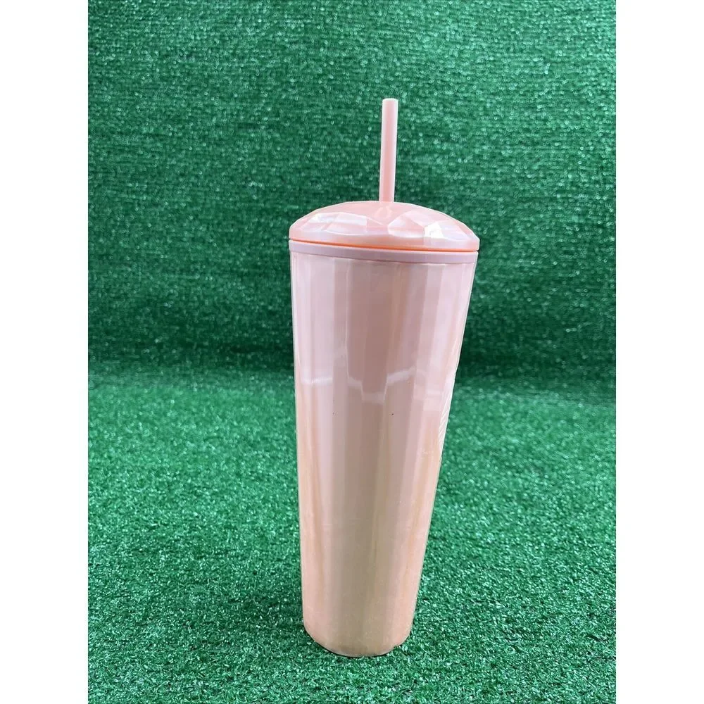 Starbucks Tumbler  2021 24 oz‎ Venti Pink Marble Pearl Kaleidoscope NEW